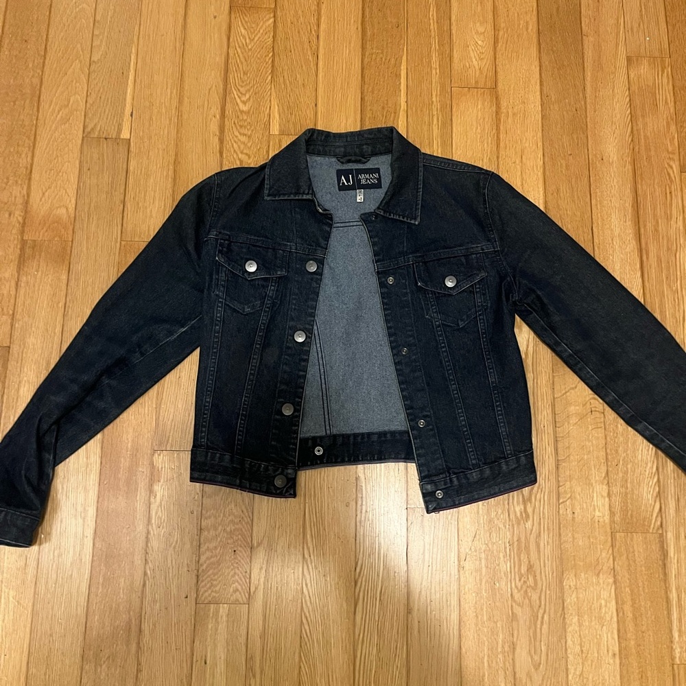 Armani Jeans Dark Wash Denim Jacket